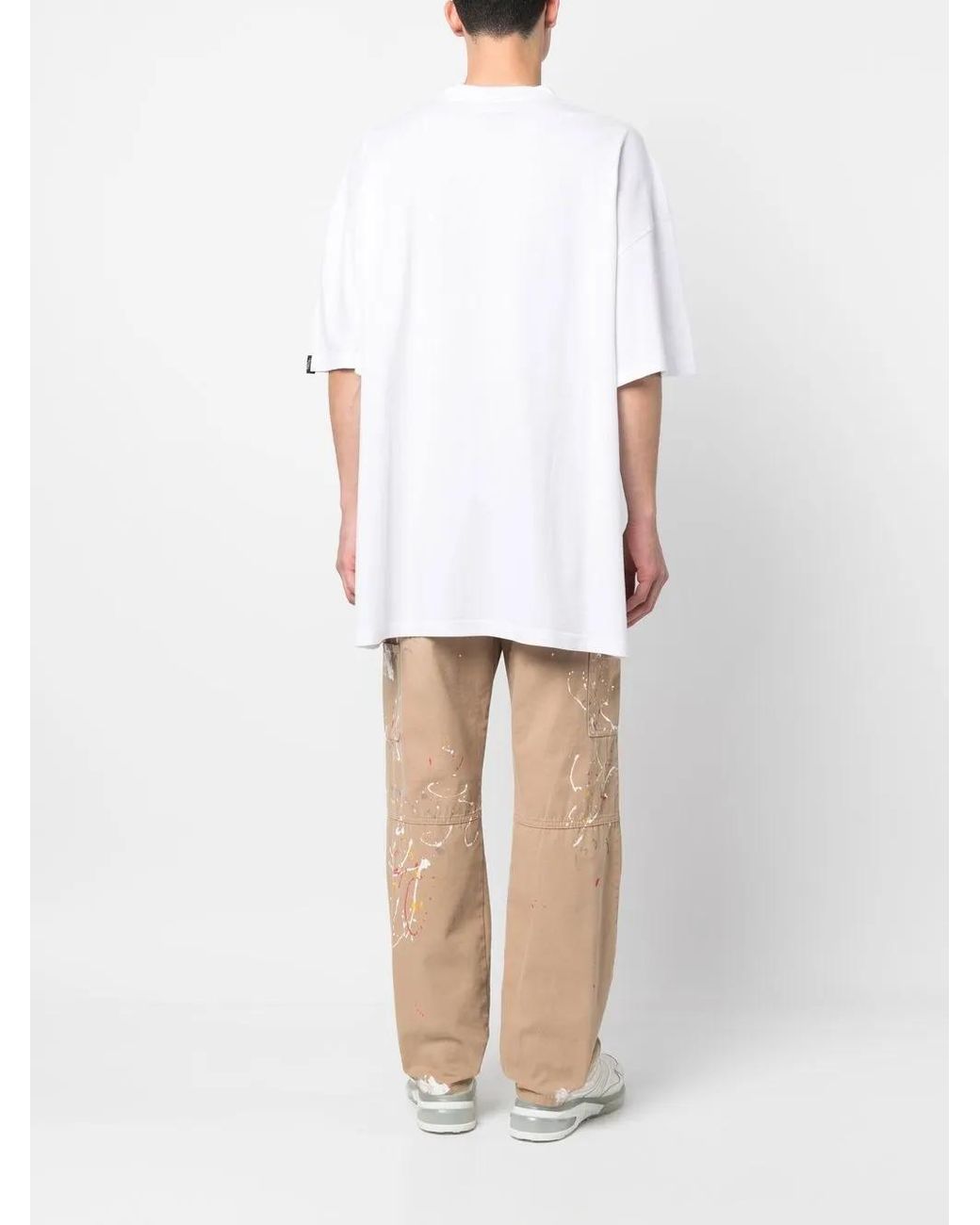 Martine Rose White Eager Beaver Cotton T-Shirt for men