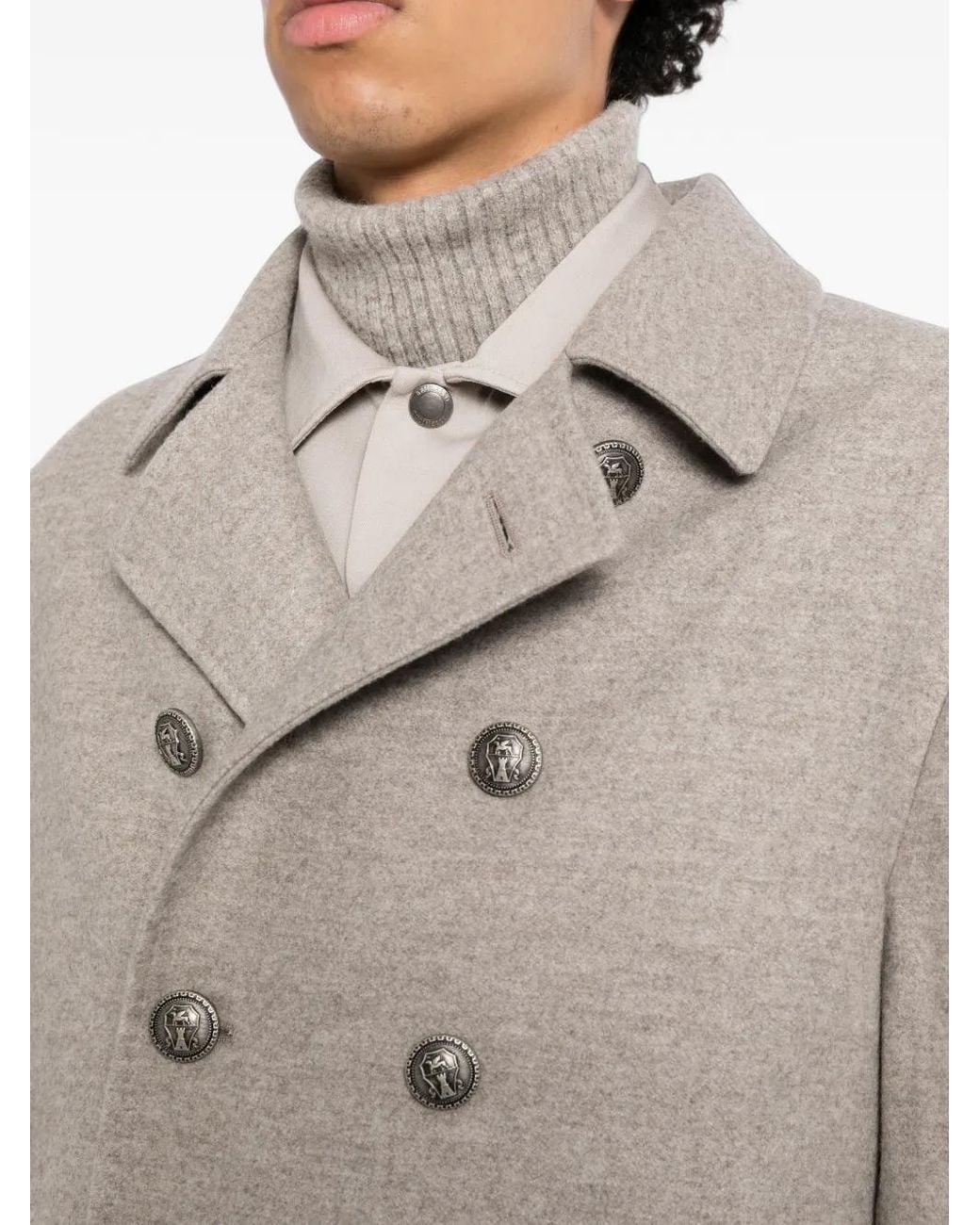 Brunello Cucinelli White Double-Breasted Jacket for men