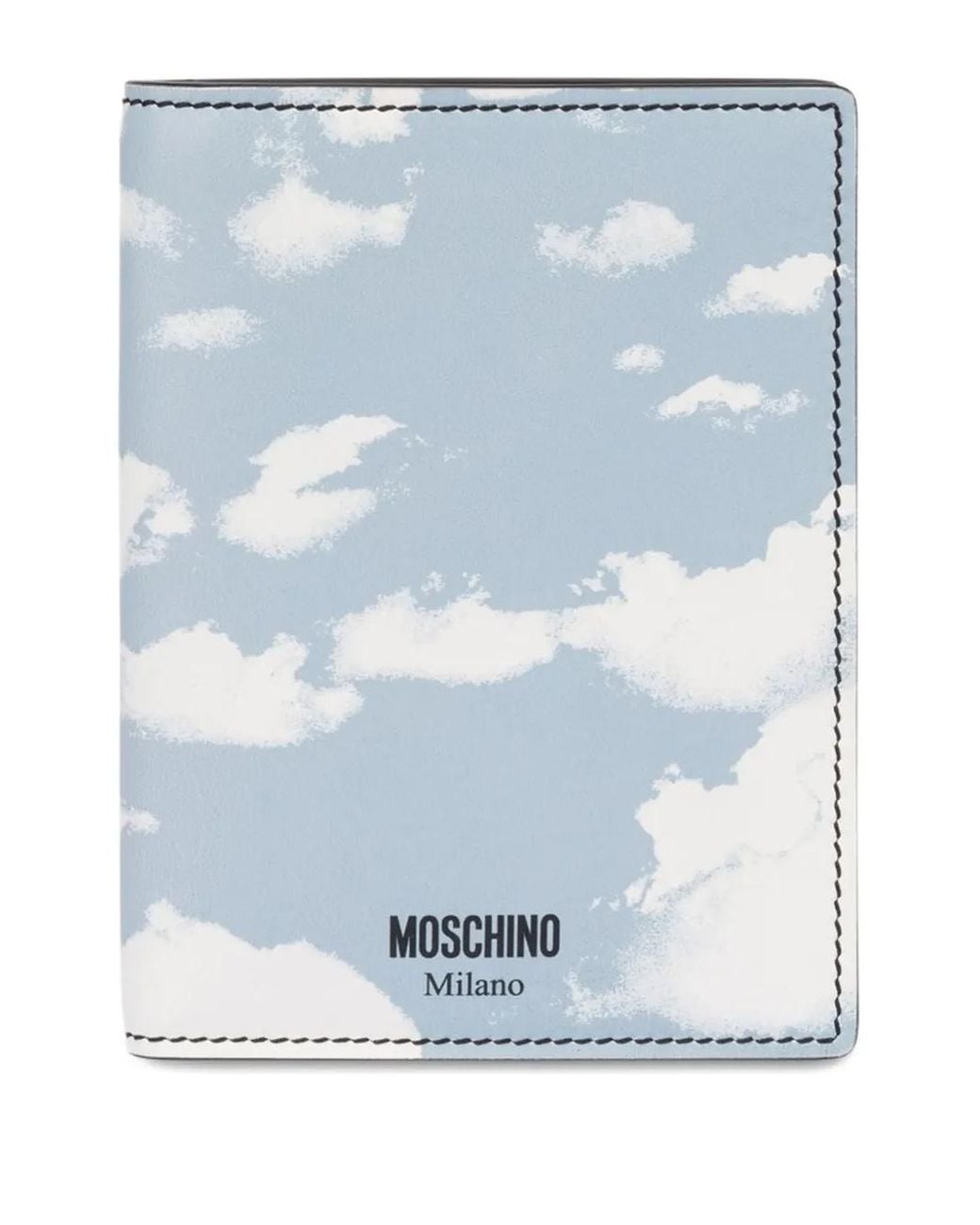Moschino Blue Archive Clouds Passport Holder