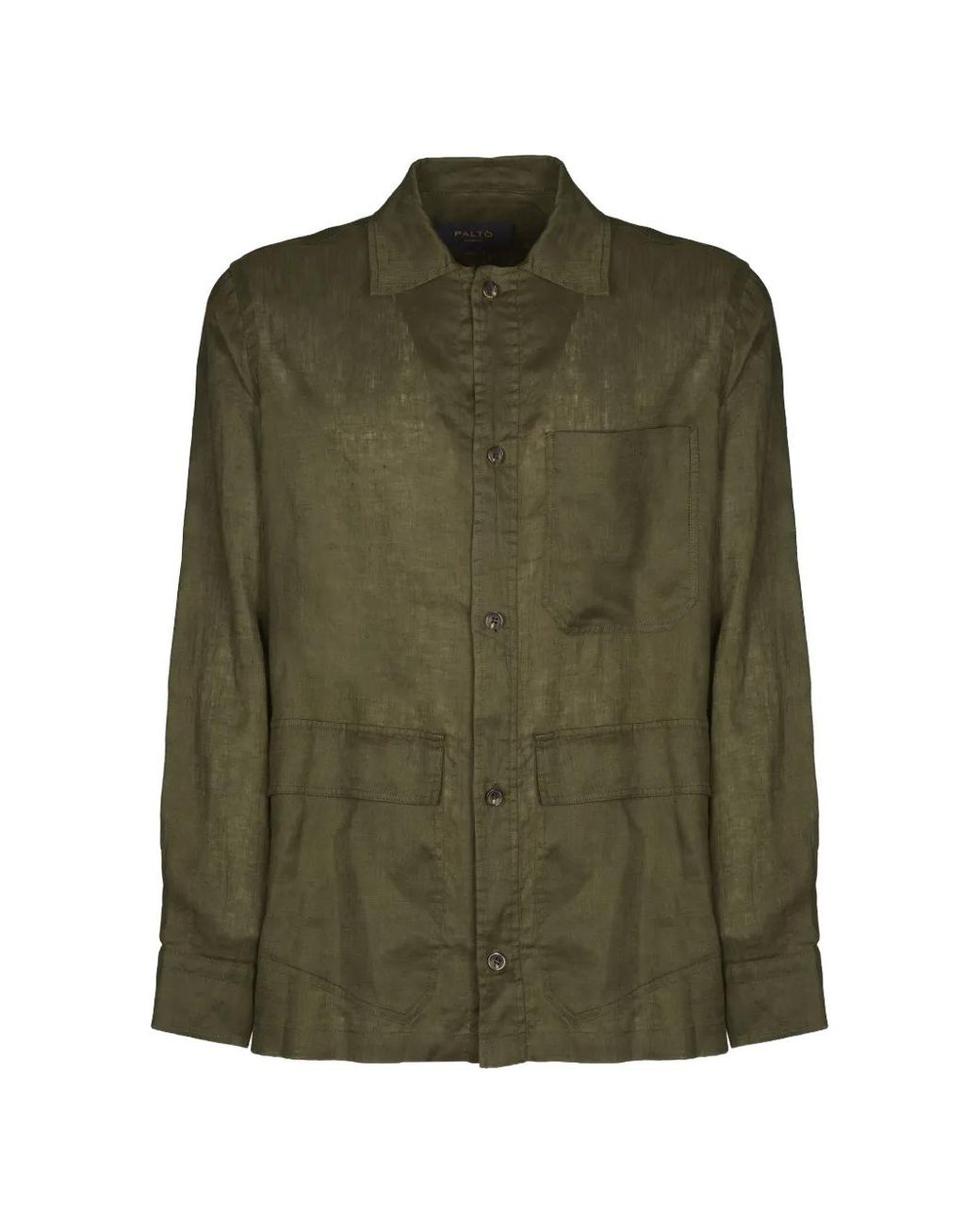 Paltò Green Pocket Button Jacket for men