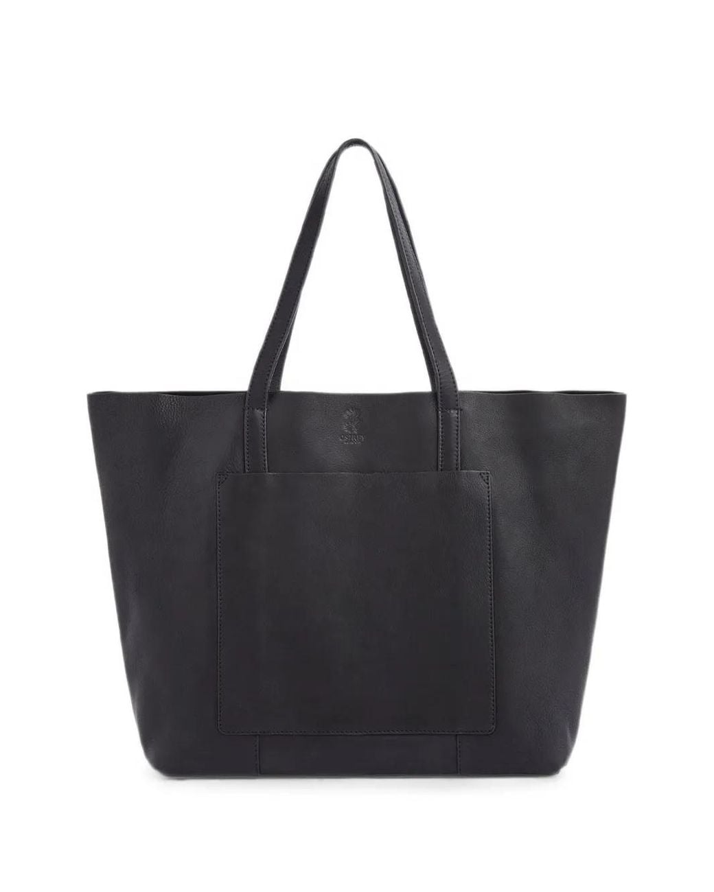 Osprey Black Sac Cabas En Cuir À Fini Grainé