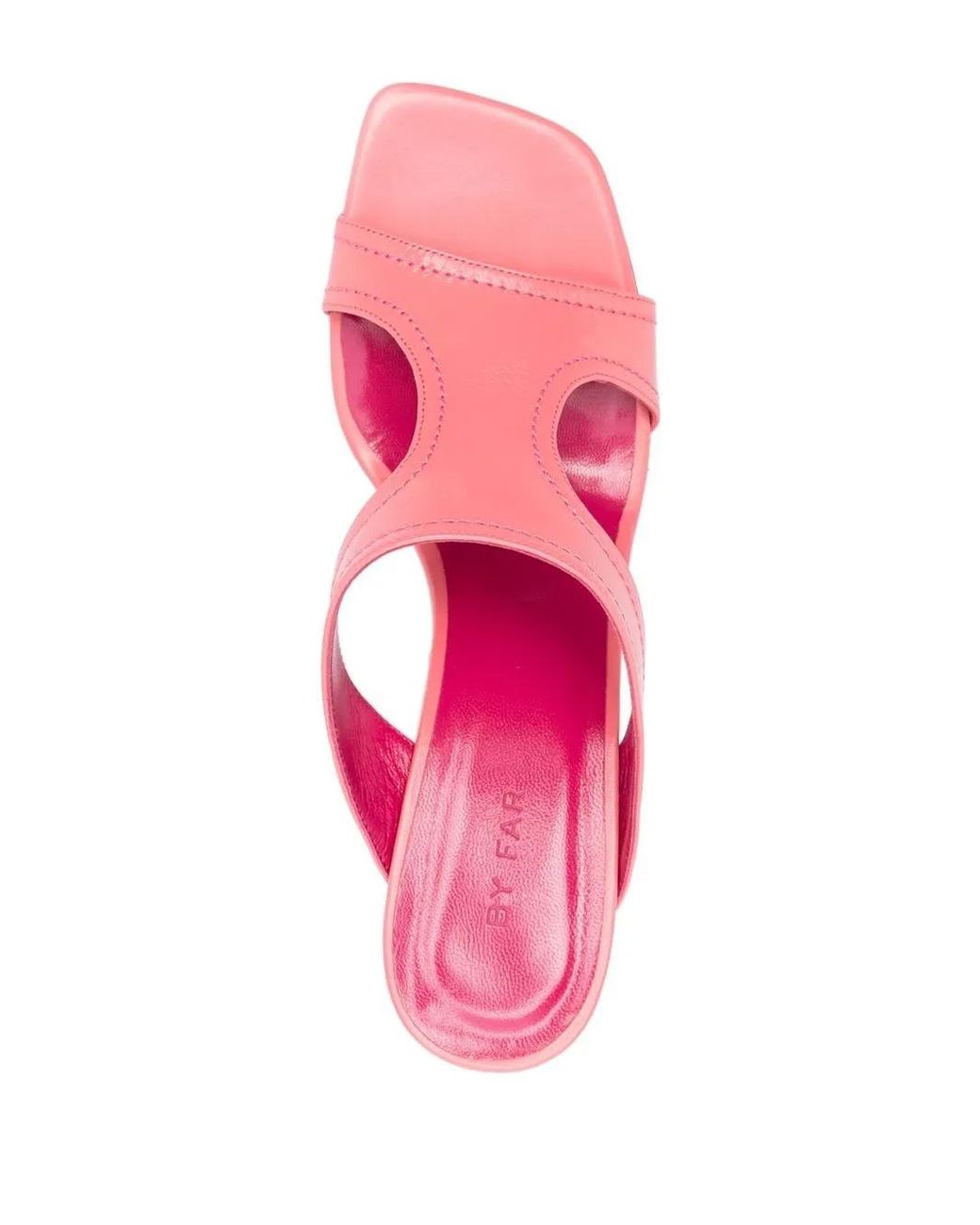 By Far Pink 95Mm Open Toe Sandals