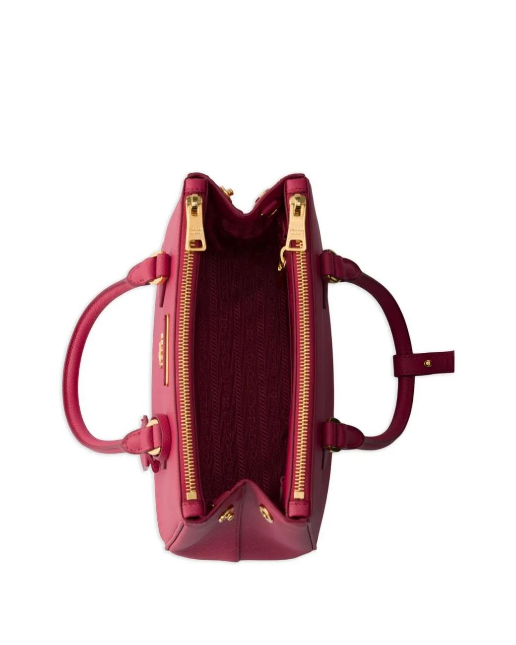 Prada Red Galleria Small Saffiano Leather Bag