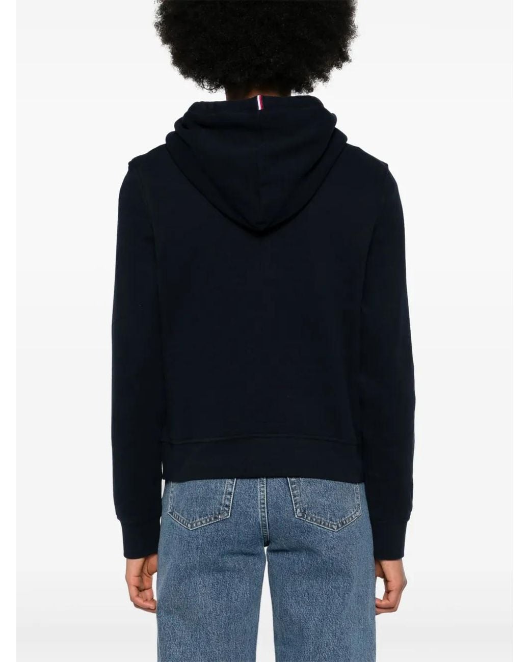 Tommy Hilfiger Blue Logo-Print Hoodie