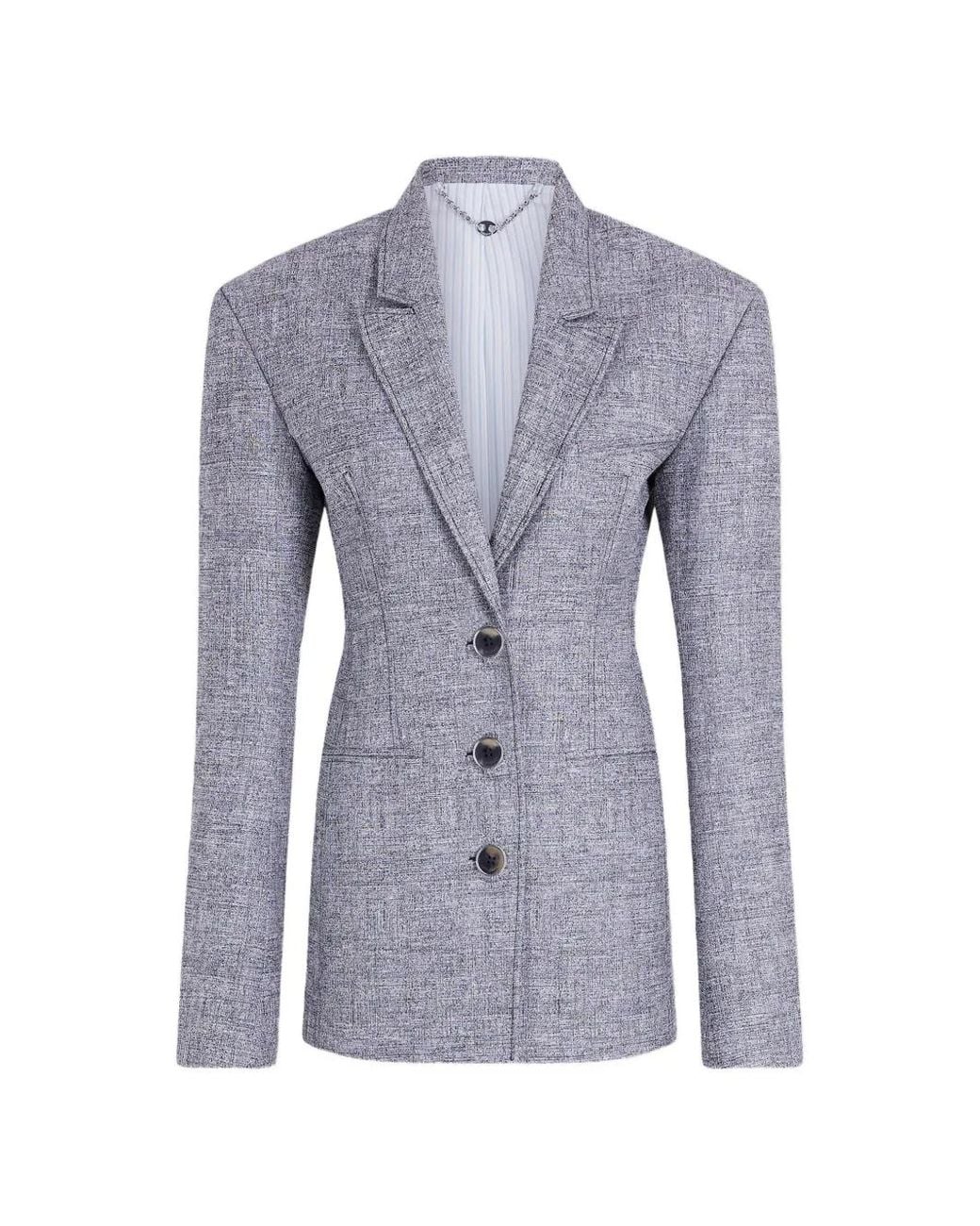 Rabanne Blue Tailored Blazer Jacket