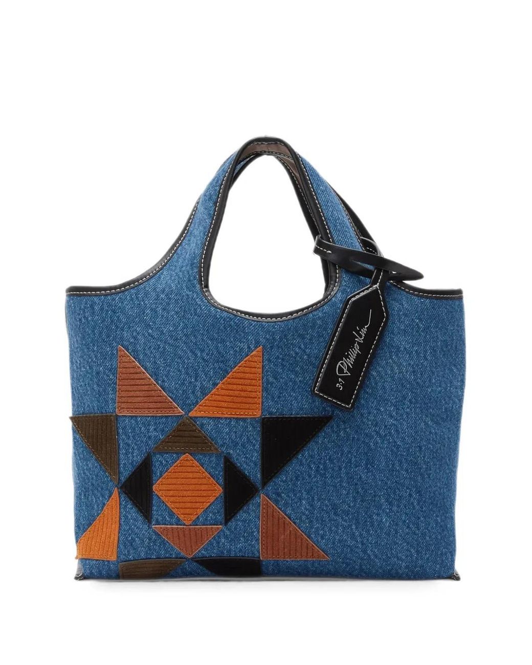 3.1 Phillip Lim Blue Mini Market Quilted Tote Bag