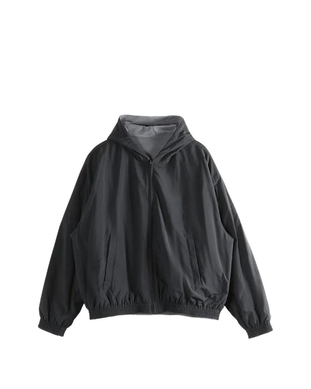 Balenciaga Black Veste Zippée Réversible À Capuche for men