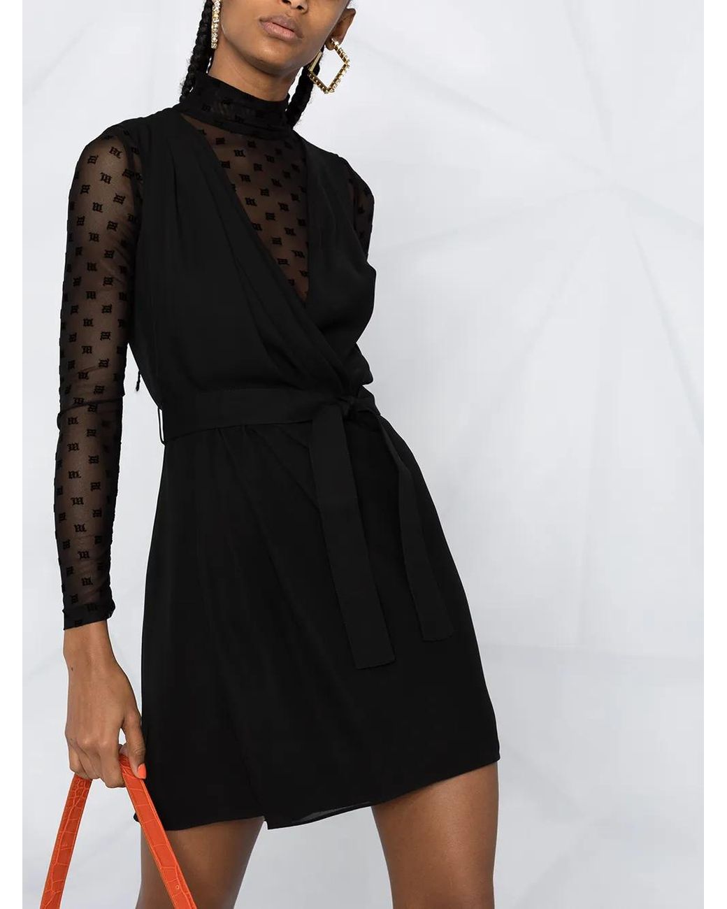 Vestido Con Cinturón DSquared² de color Black