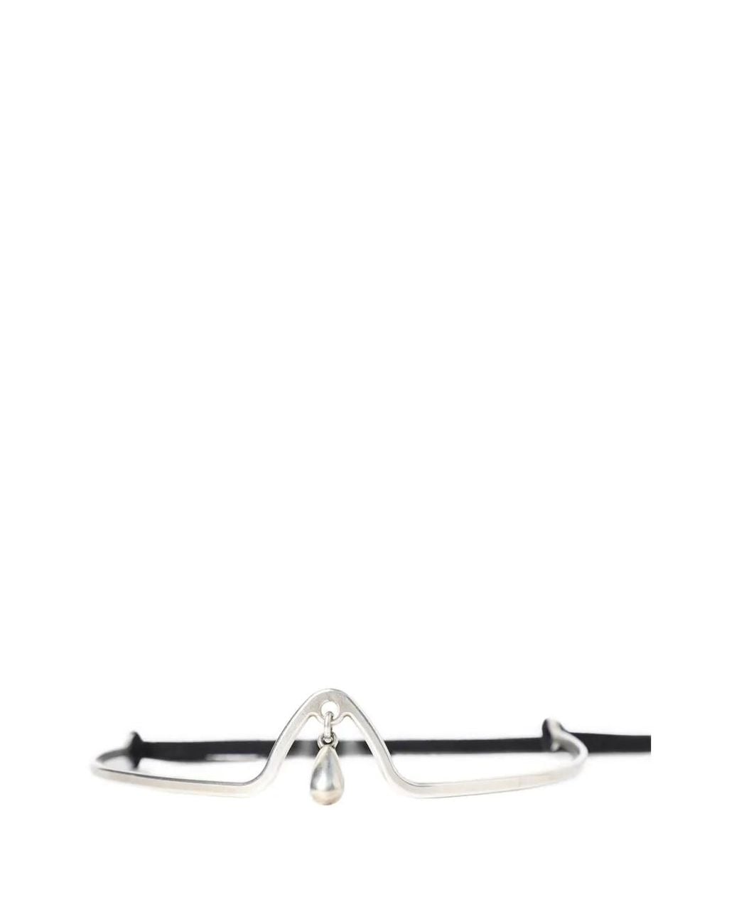 Ann Demeulemeester White Kitta Diadem Headband