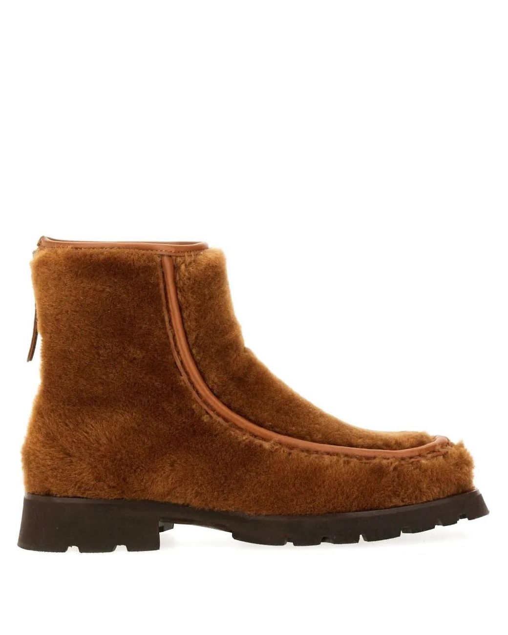 Hereu Brown Zip Detail Boots