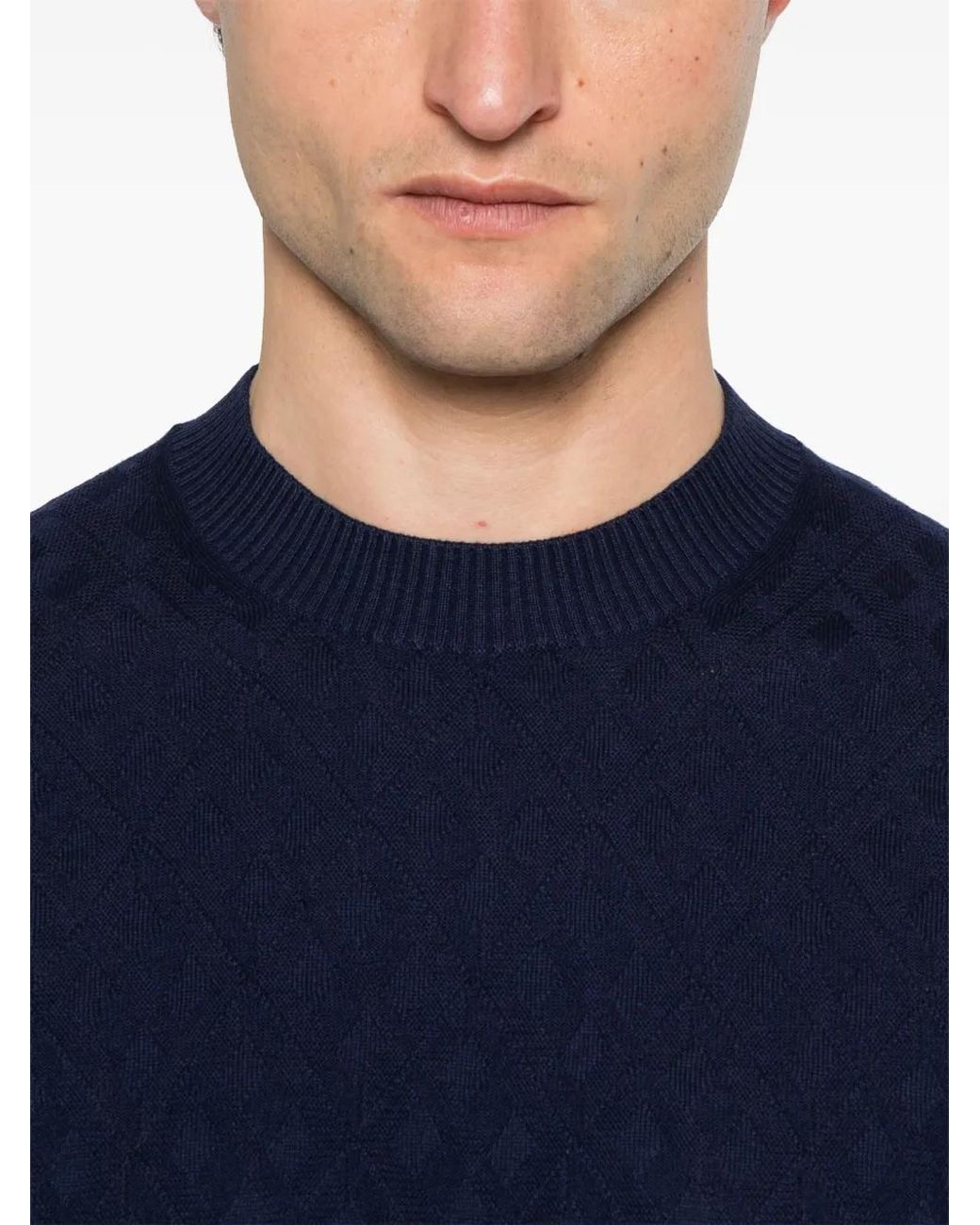 Ballantyne Pullover Mit Jacquardmuster in Blue für Herren