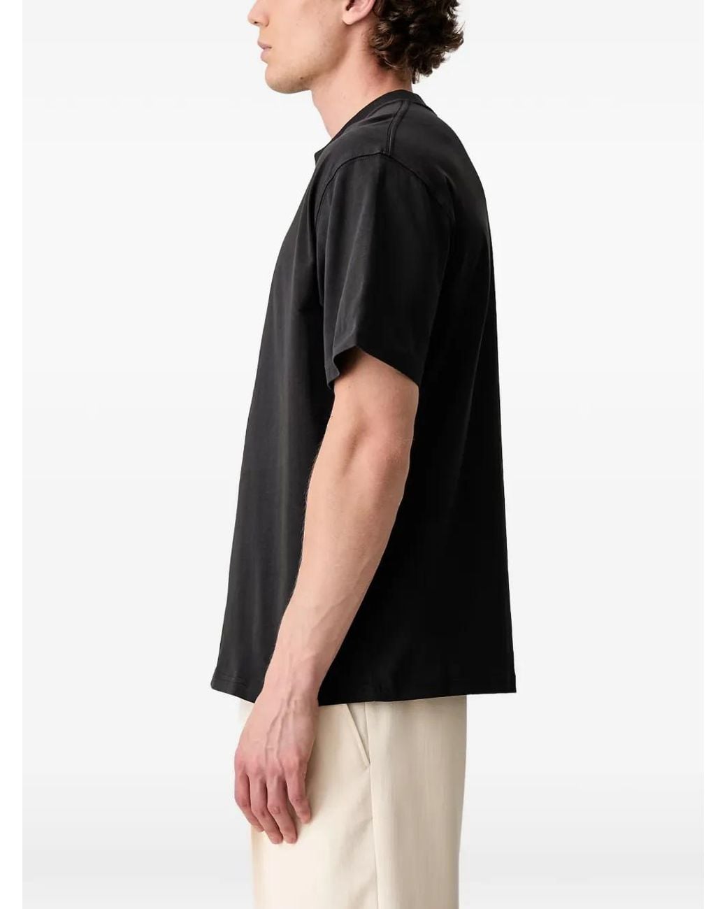 Barbour Black Graphic-Print T-Shirt for men