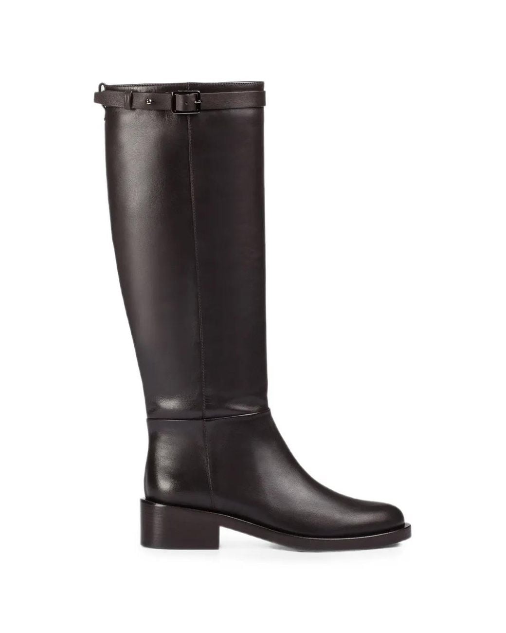 Doucal's Black Bottes À Détail De Boucle
