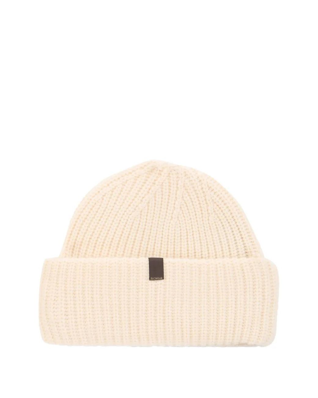 Slowear Natural Bonnet En Maille Côtelée for men