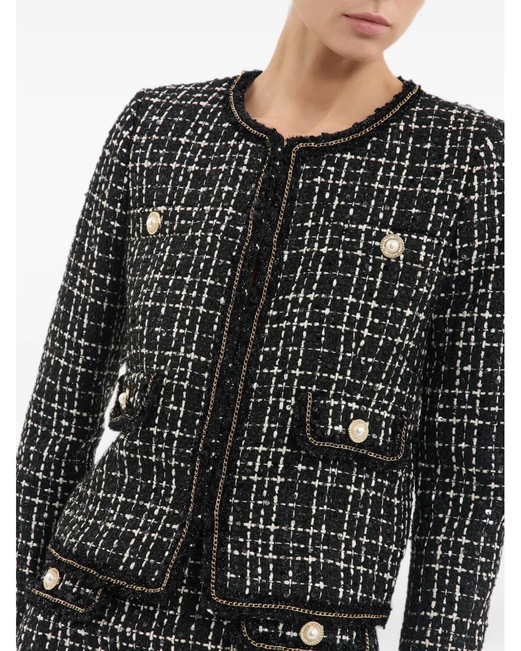 Rebecca Vallance Black Meringue Jacket