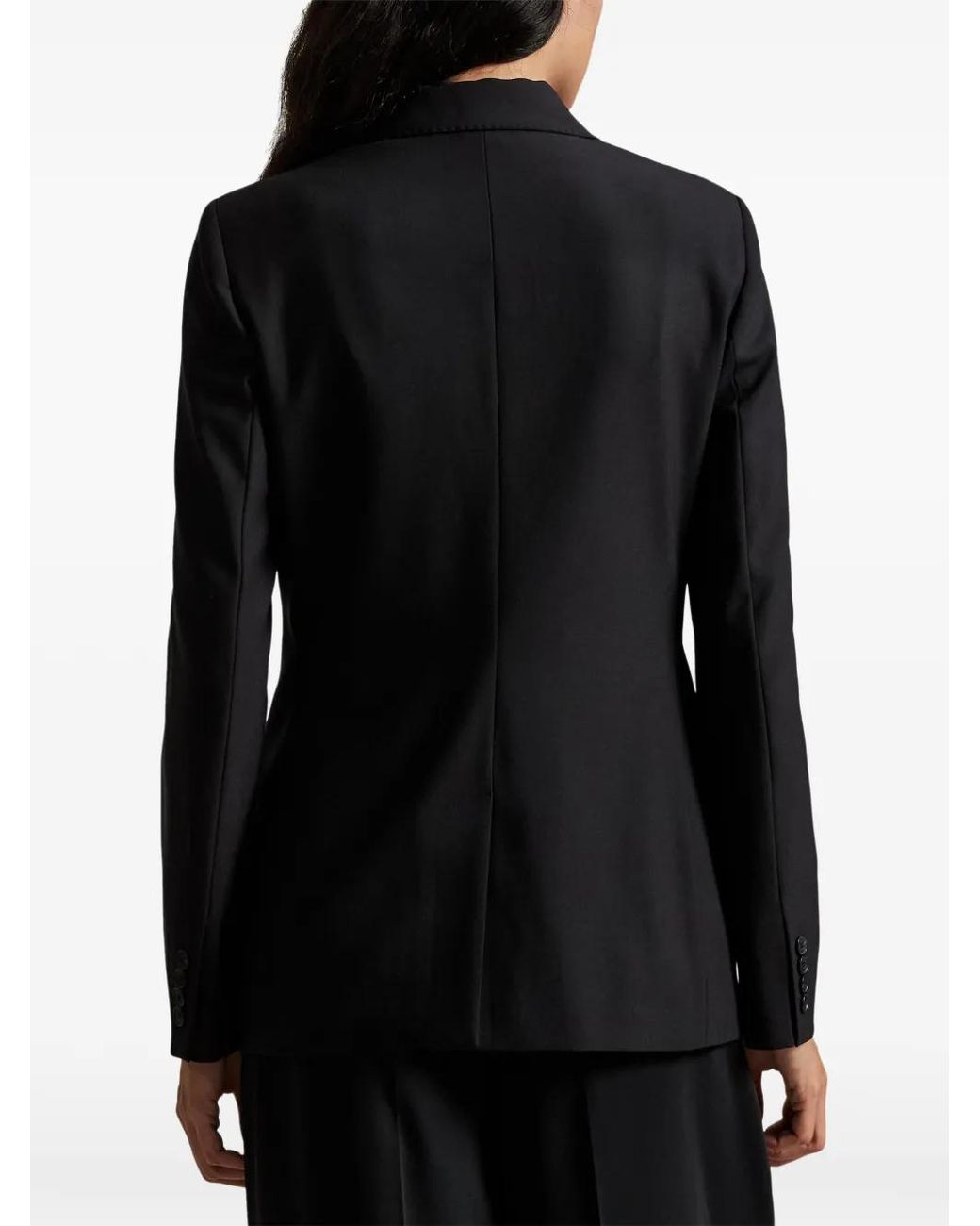 Polo Ralph Lauren Black Single-Breasted Flapped Blazer