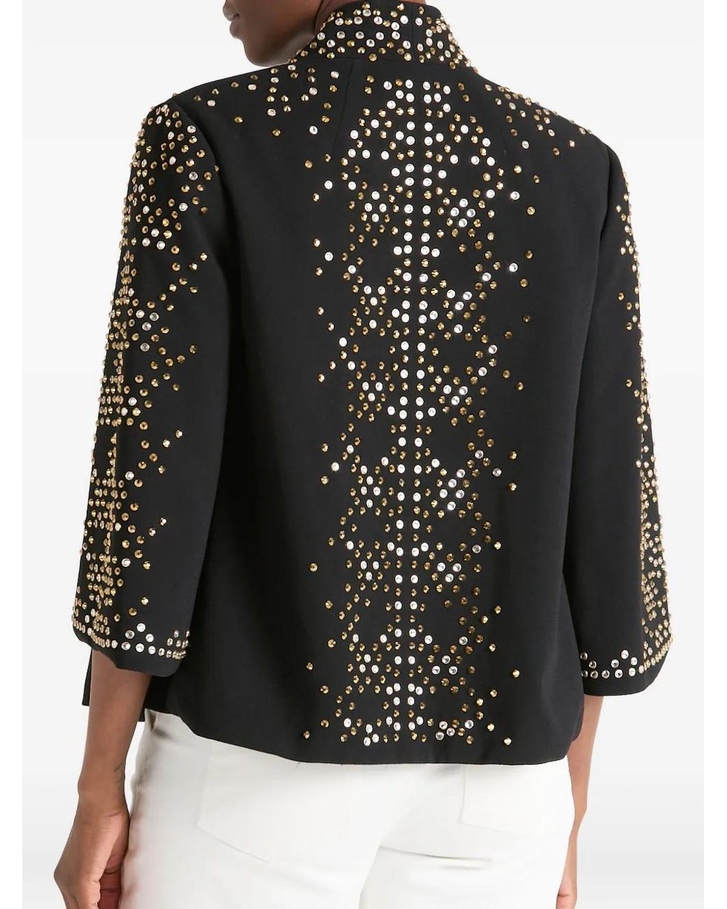 Temperley London Black Oberon Stud-Embellished Jacket