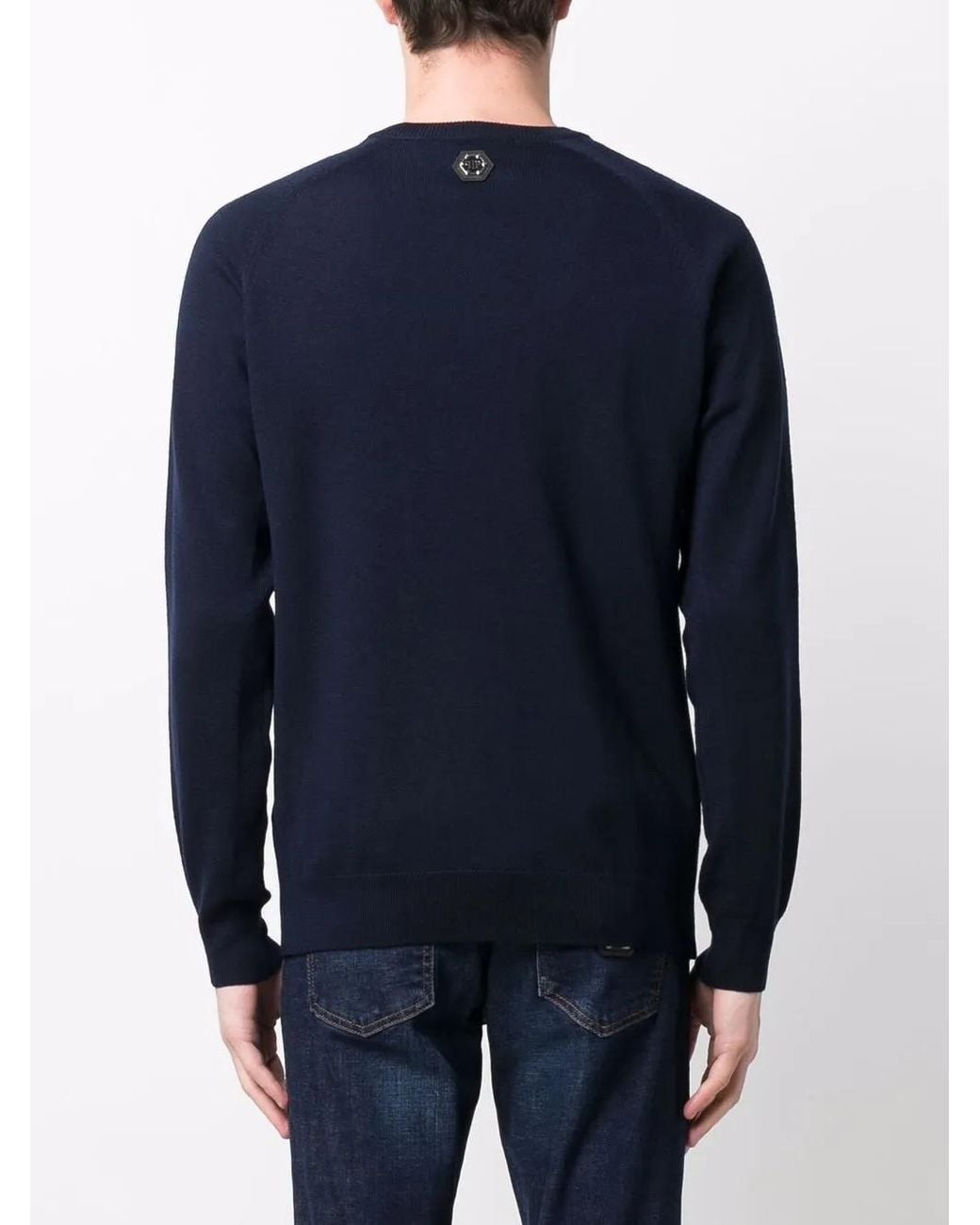 Philipp Plein Blue Jumper for men