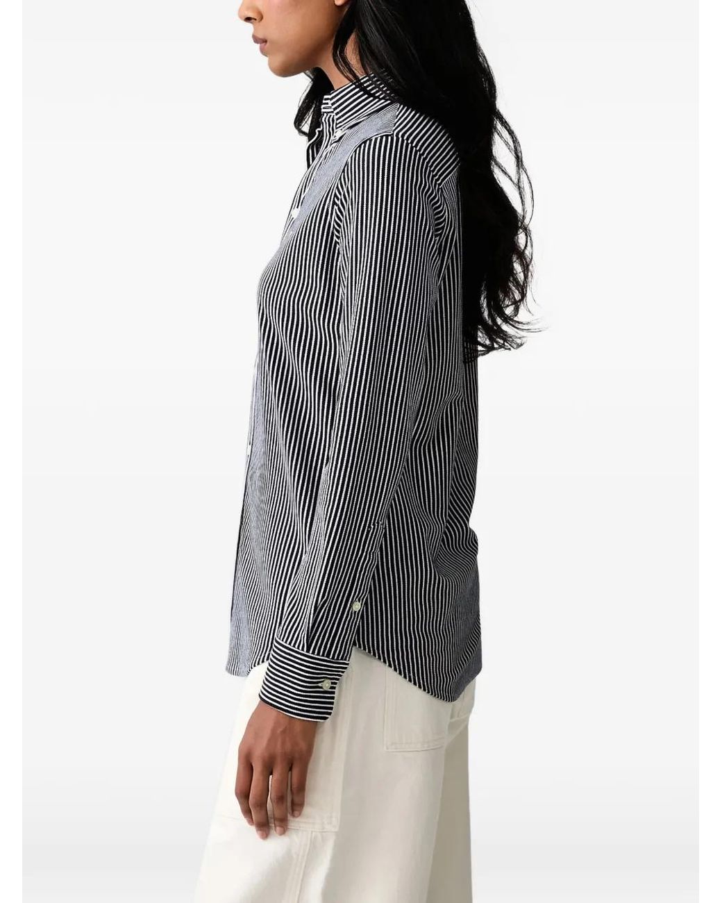 Polo Ralph Lauren Gray Striped Button-Down Shirt