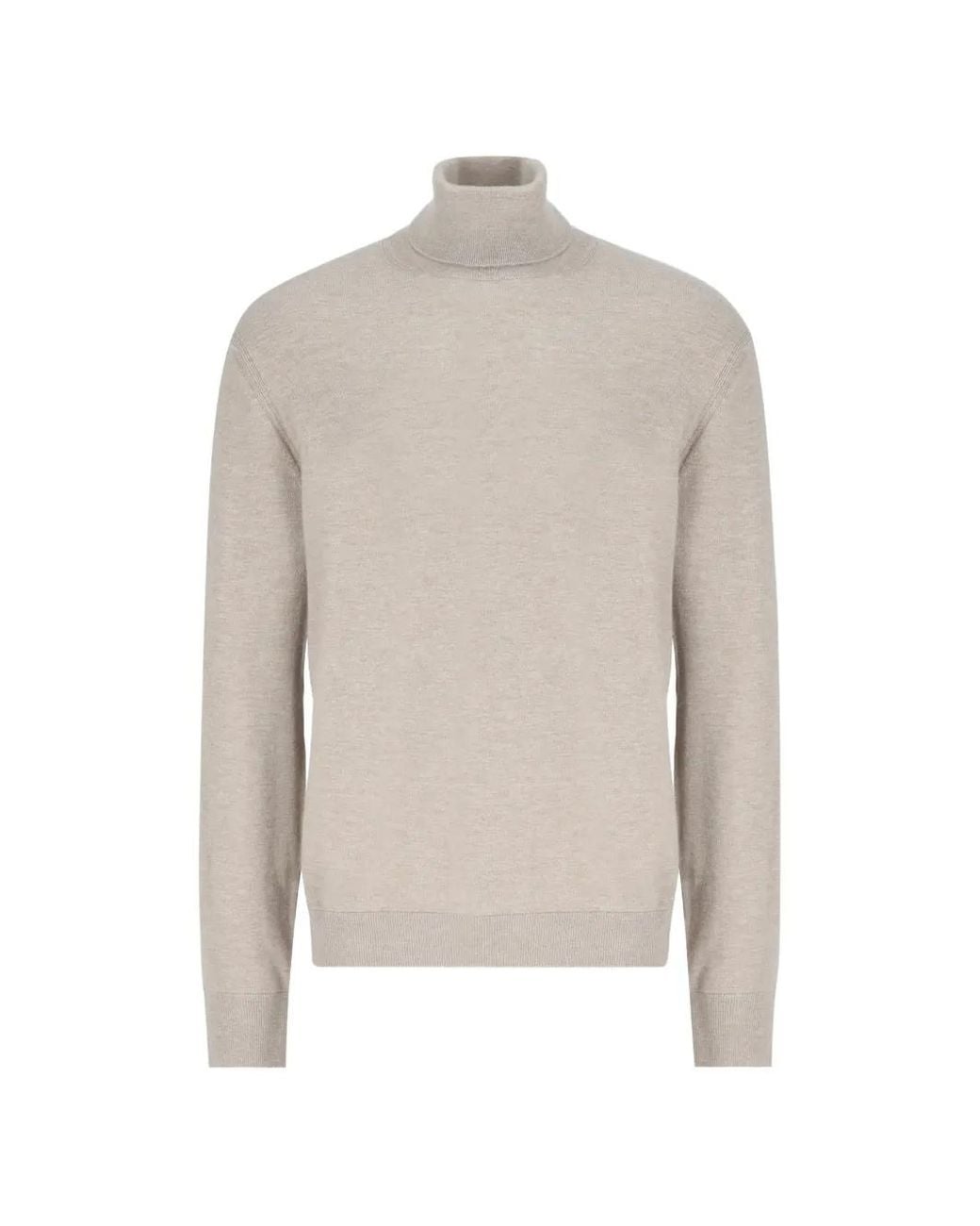 Zegna White Roll-Neck Knitted Sweater for men