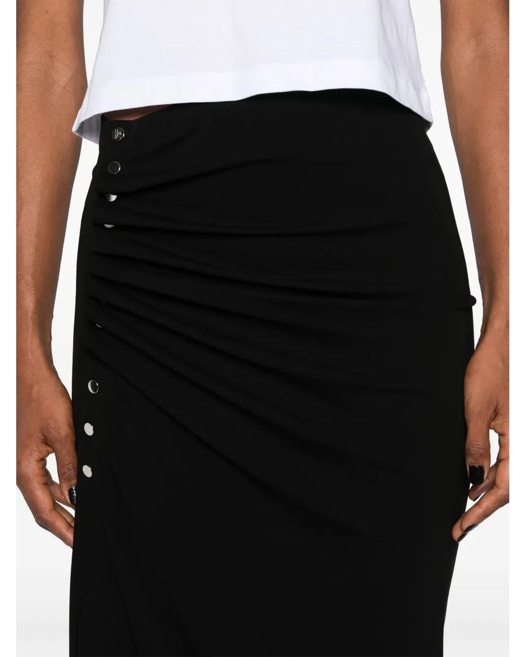 Rabanne Black Midi Skirt
