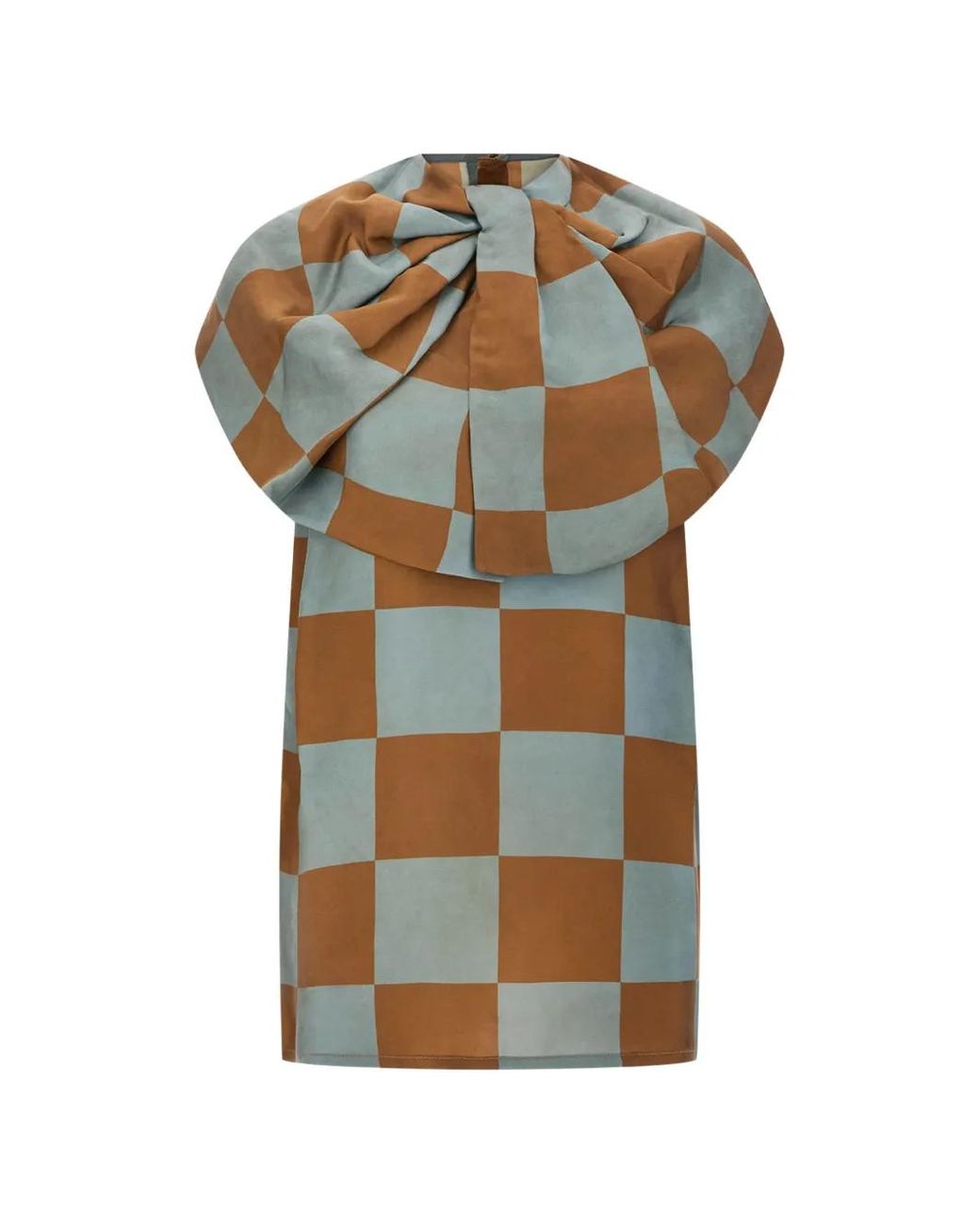 Uma Wang Green Blouse À Carreaux