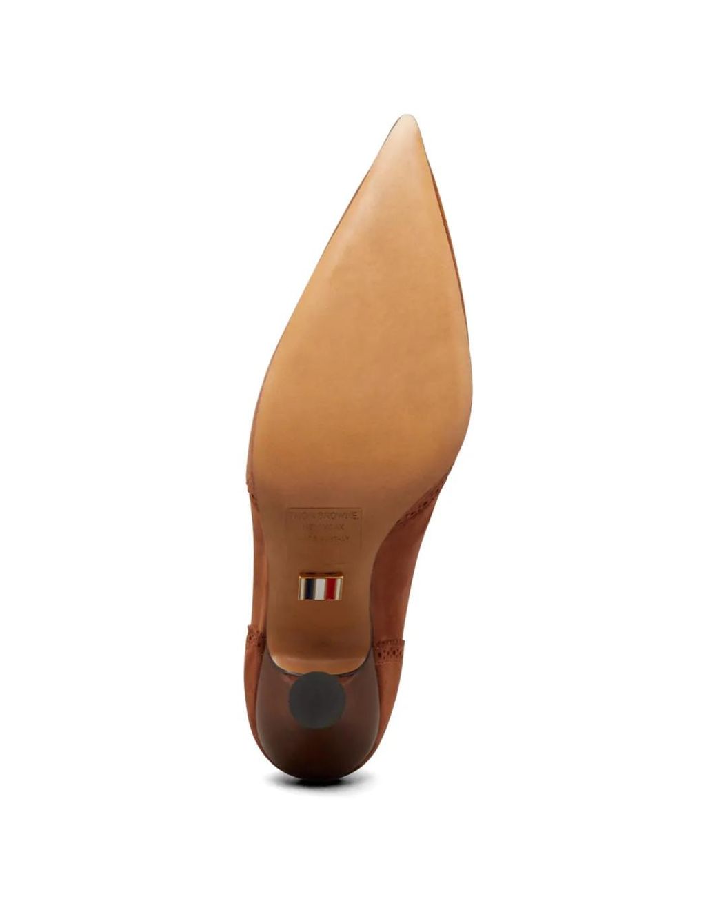 Thom Browne Brown Velukid Wingtip Pumps 90Mm