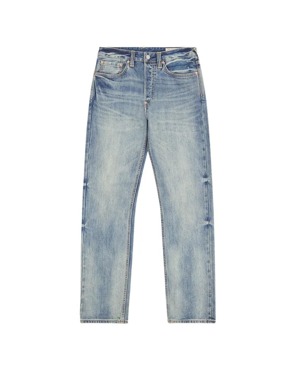 Evisu Blue Daicock Print Jeans for men