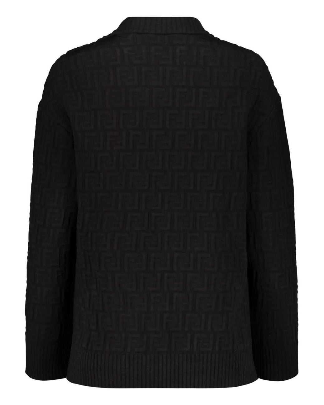 Fendi Black Ff-Motif Sweater