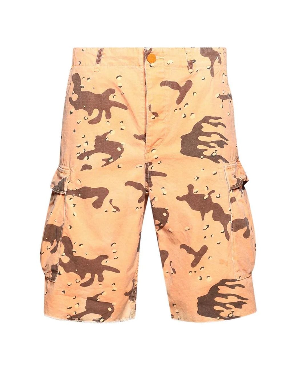 HELLSTAR Natural Camo-Print Cargo Shorts for men