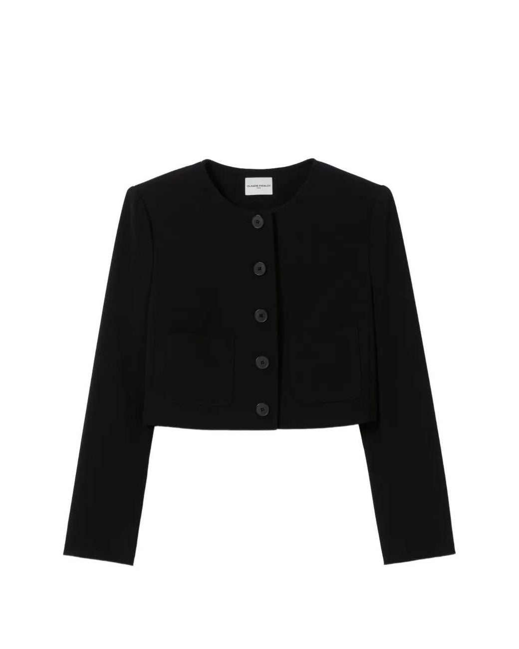 Claudie Pierlot Black Round Neck Jacket