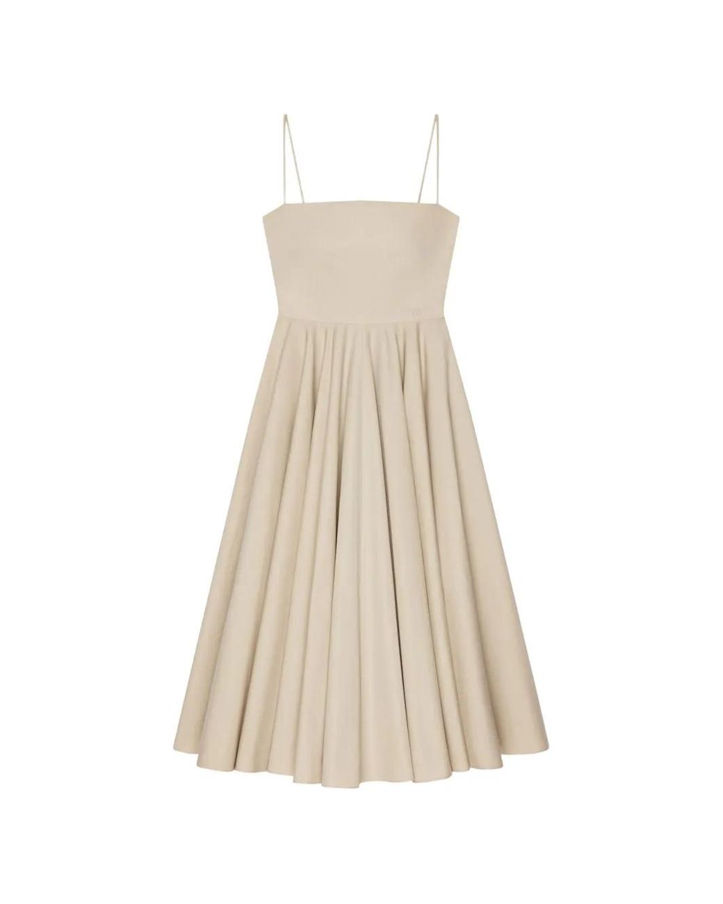 Givenchy Natural Poplin Sliced Dress