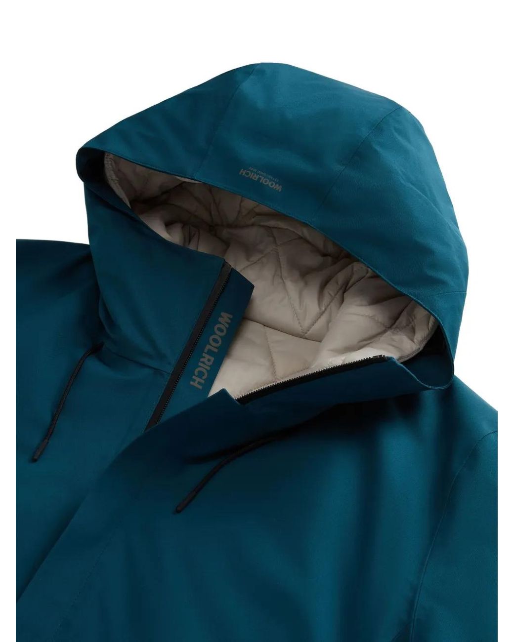 Chaqueta Con Acolchado De Rombos Woolrich de hombre de color White