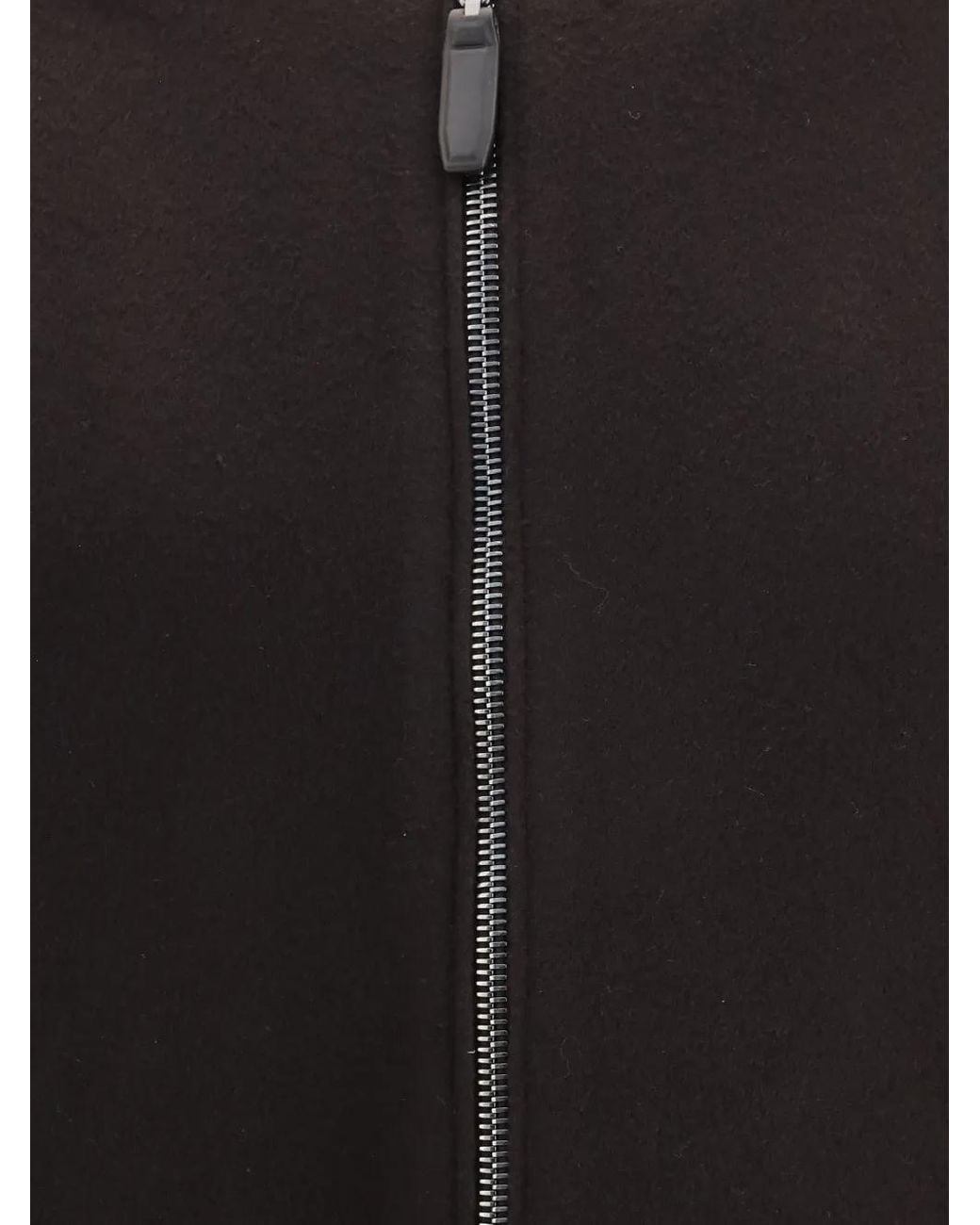 Brioni Black Zip-Up Bomber Jacket for men