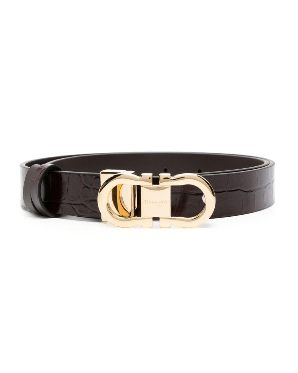 Ferragamo shop belt logo