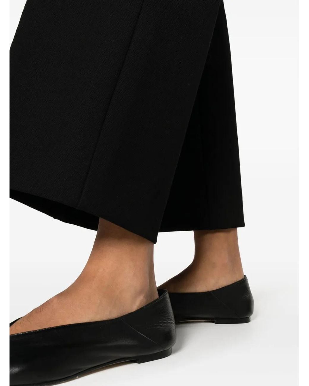 Max Mara Cropped Broek in het Black