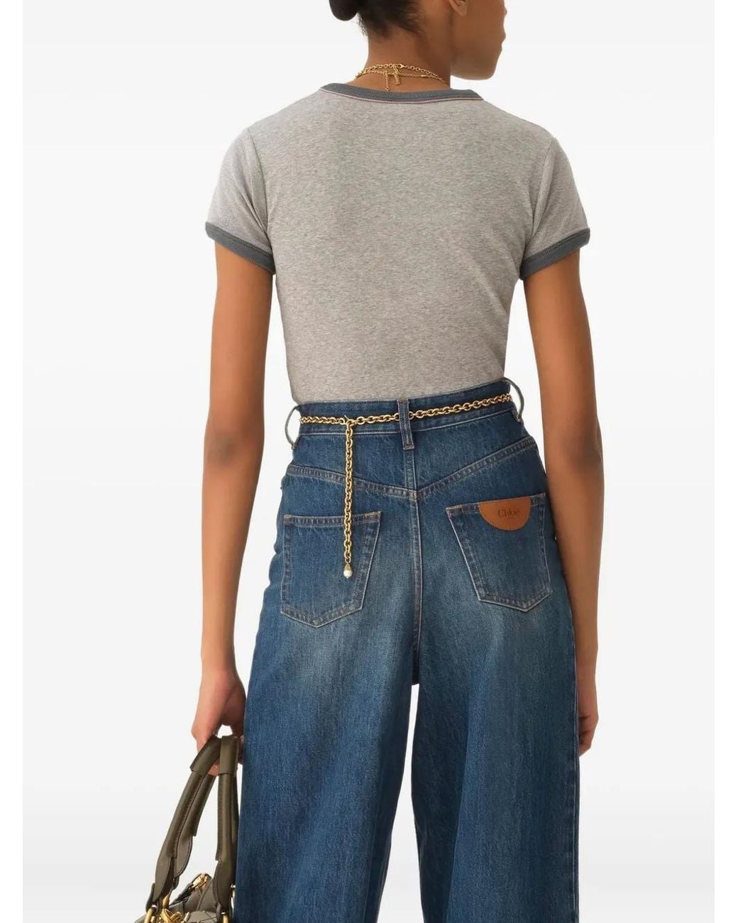 Chloé Gray T-Shirt And Polo Shirt
