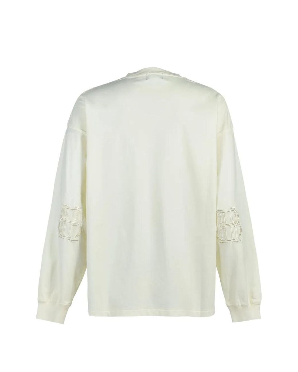 BREATH White Logo-Embroidered Long-Sleeve T-Shirt for men