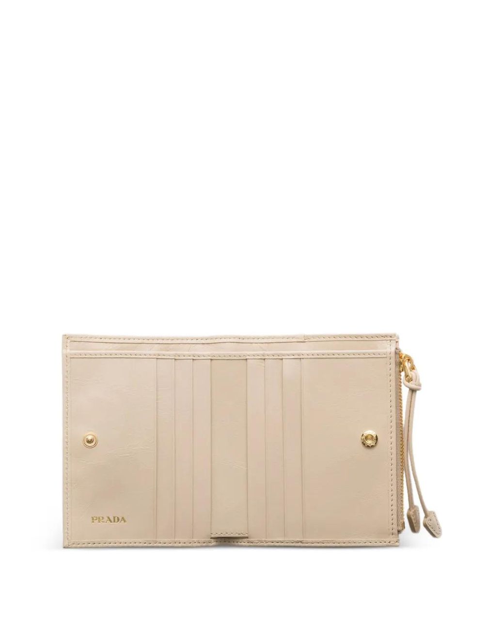 Prada Natural Small Leather Wallet