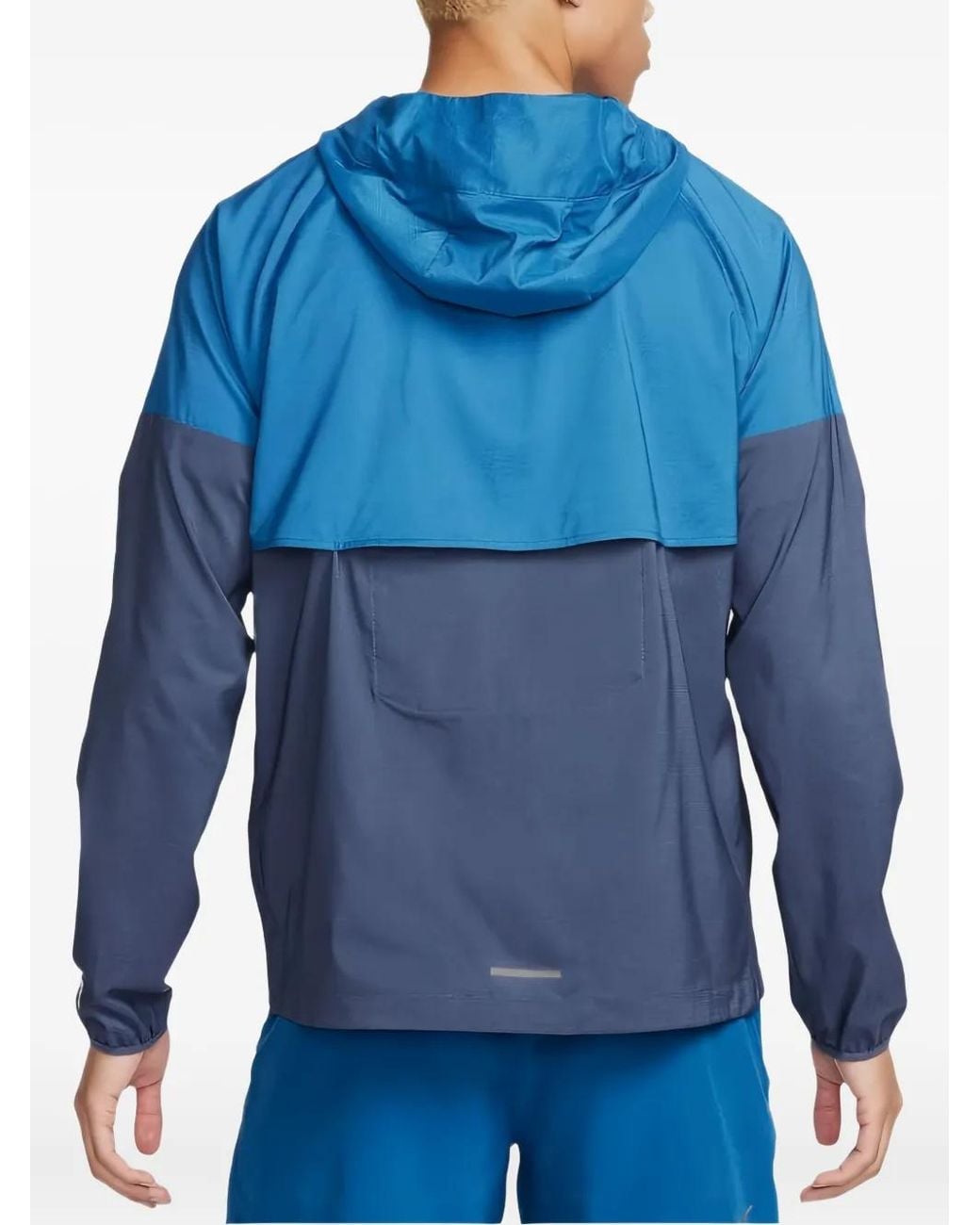 Nike Blue Packable Windrunner Chevron Jacket for men