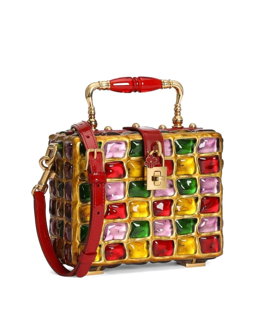 Dolce & Gabbana Metallic Dolce Box Handbag