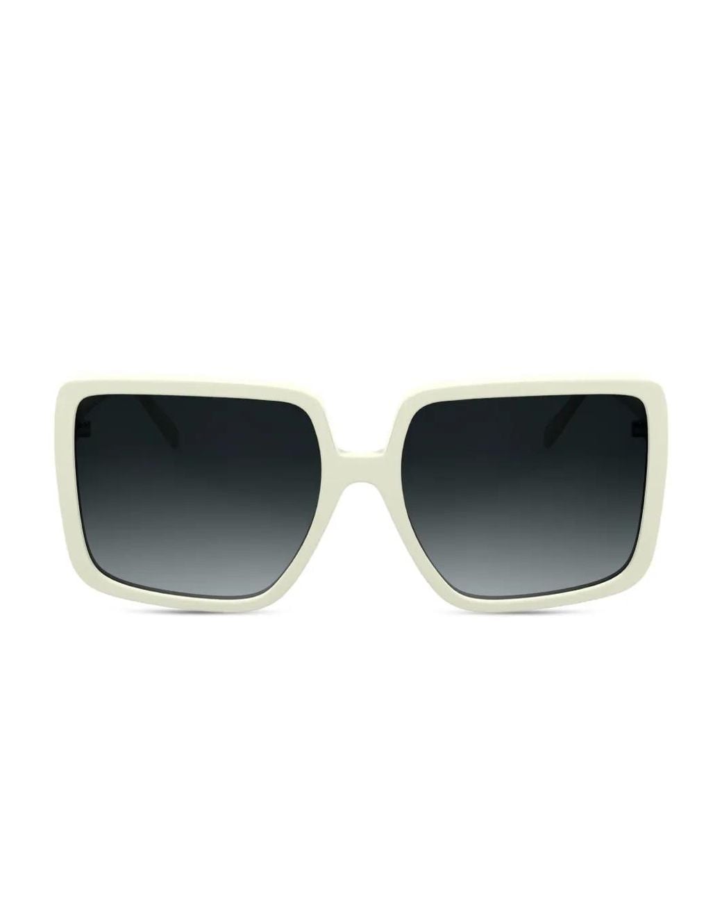 Karl Lagerfeld Black Rectangle-Frame Sunglasses