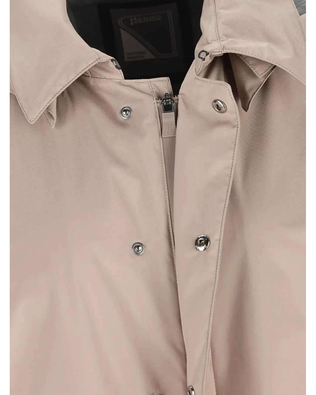 Herno Natural Polyester Coat for men
