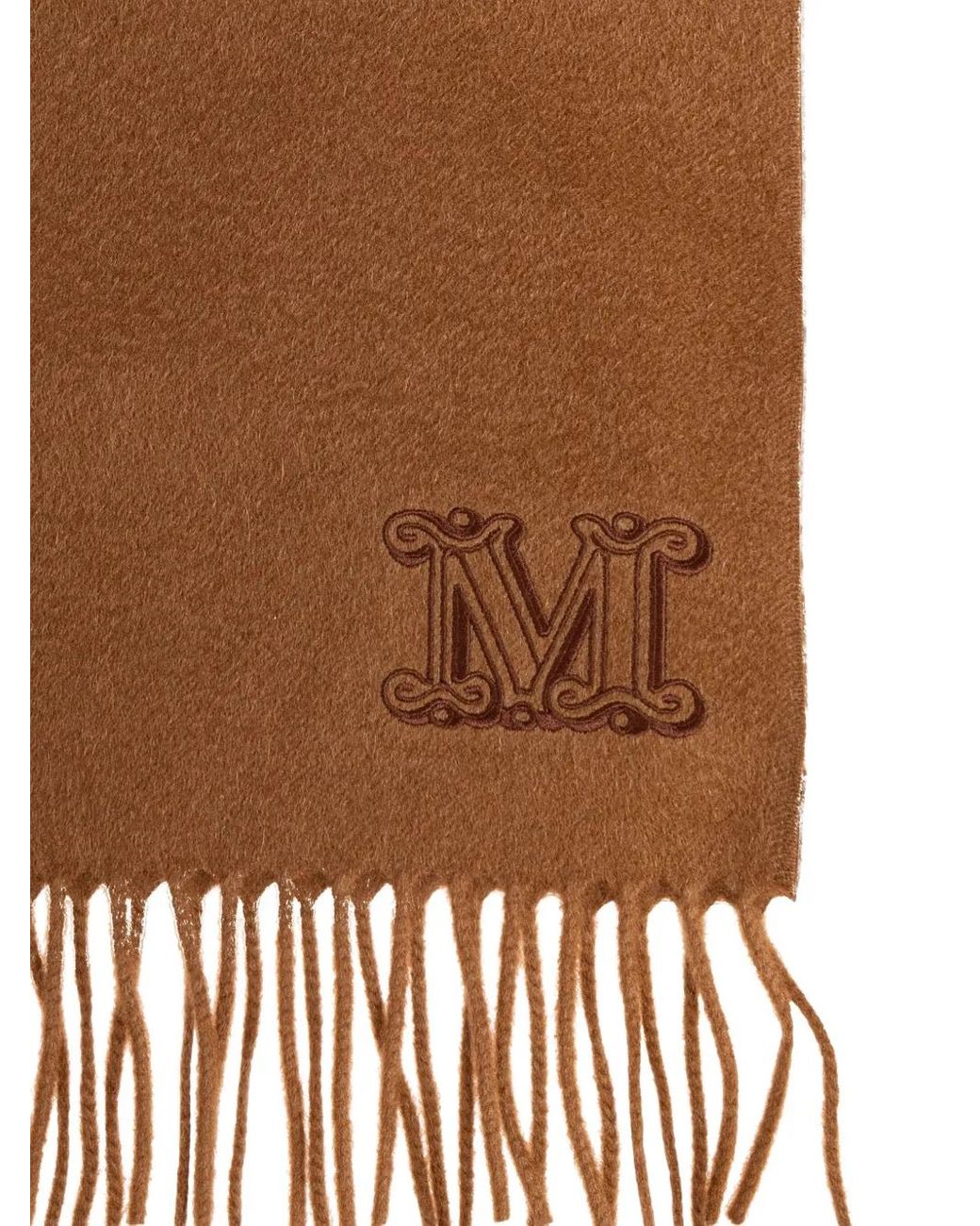 Max Mara Brown Cashmere Scarf