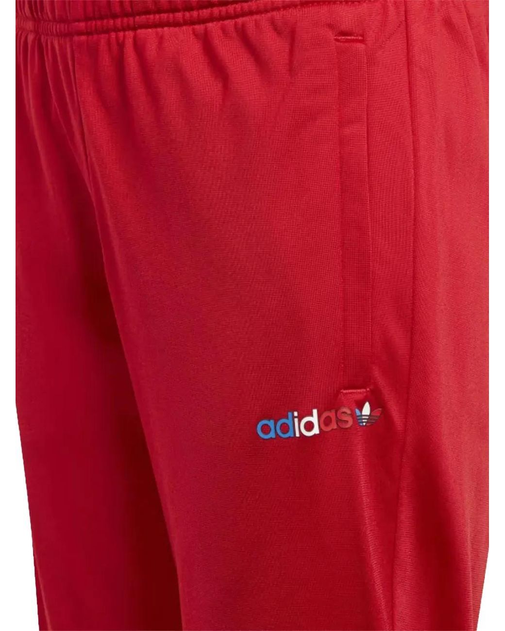 Adidas Red Adicolor Track Pants for men