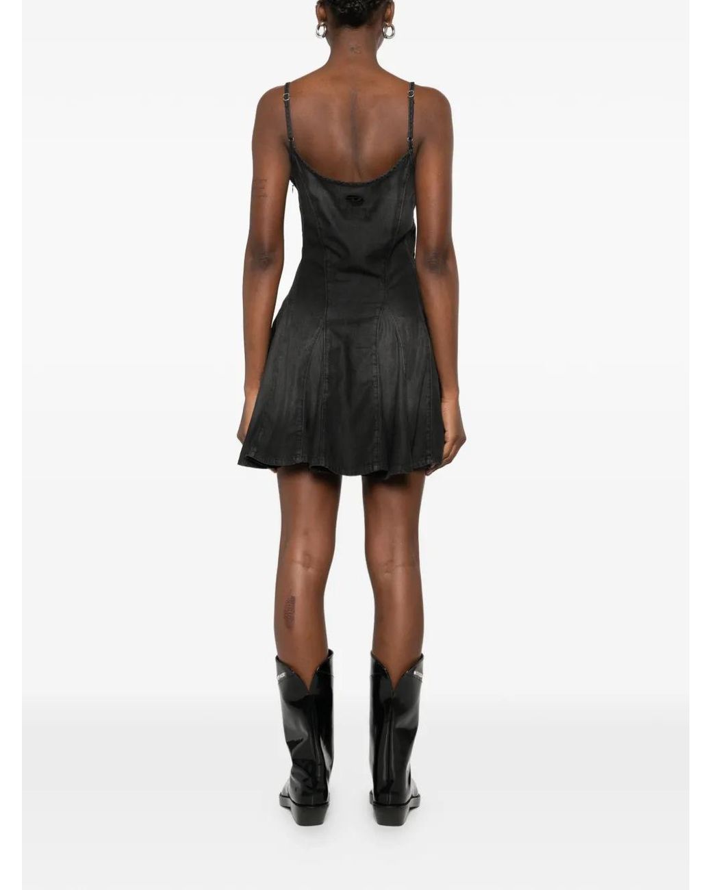 DIESEL Black Denim Mini Dress