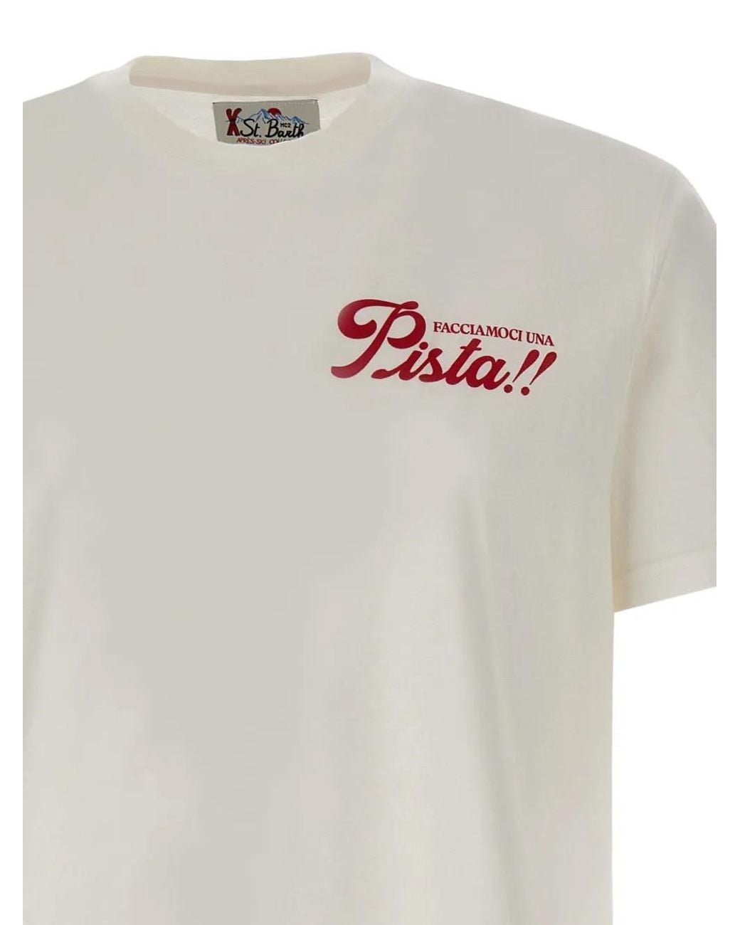 Mc2 Saint Barth White Arnott Warm Cotton T-Shirt for men