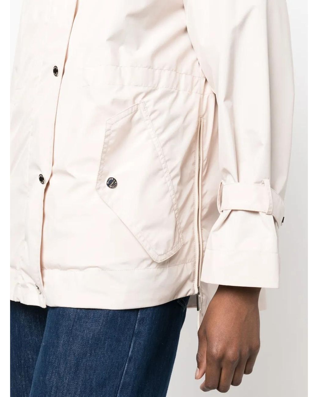 Moorer Natural Hooded Parka Coat