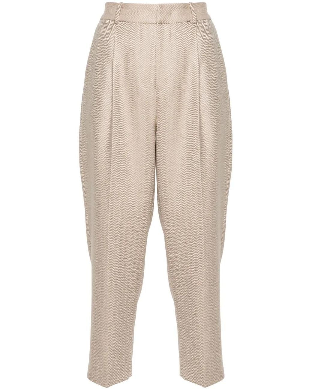 PT Torino Natural Herringbone Trousers