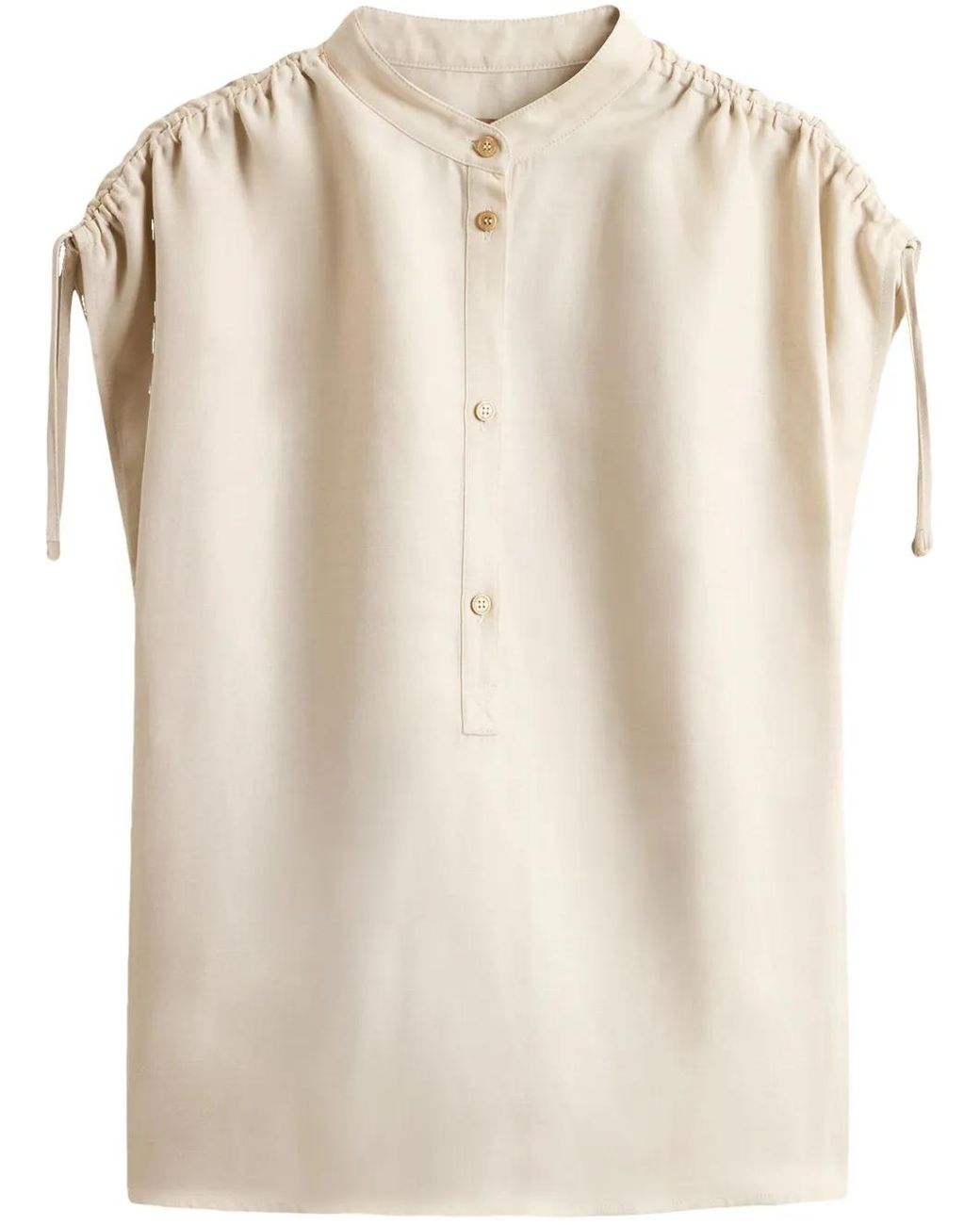 Woolrich Natural Button-Up Blouse